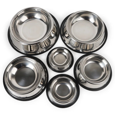 Stainless Steel Anti-Ant Pet Bowl Set