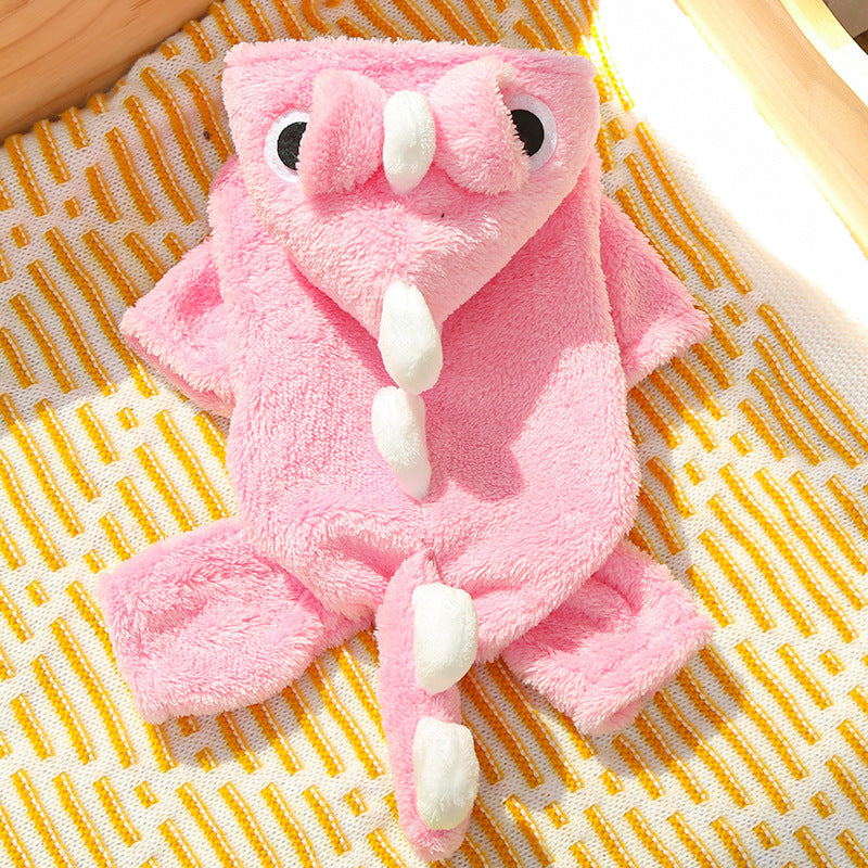 Cross-Border Pet Dog Clothes, Cat Autumn and Winter Four-Legged Cotton Coat, Cartoon Transformation Clothing, Cat Clothing, Dog Clothing Supplies
