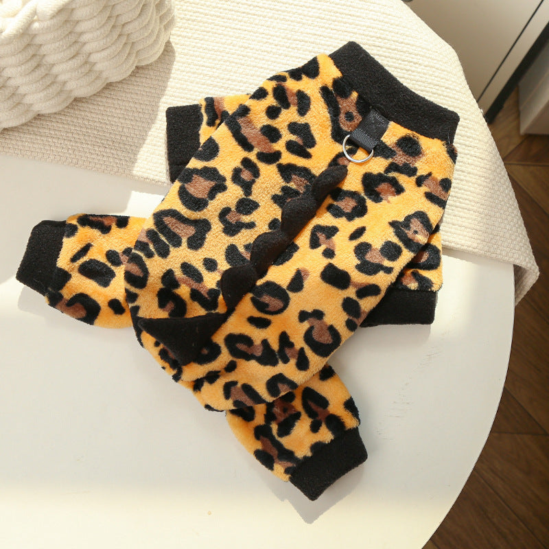 Cross-Border Pet Dog Clothes, Cat Autumn and Winter Four-Legged Cotton Coat, Cartoon Transformation Clothing, Cat Clothing, Dog Clothing Supplies