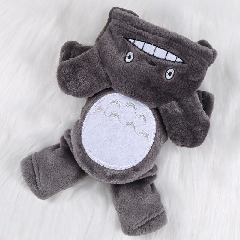 Cross-Border Pet Dog Clothes, Cat Autumn and Winter Four-Legged Cotton Coat, Cartoon Transformation Clothing, Cat Clothing, Dog Clothing Supplies
