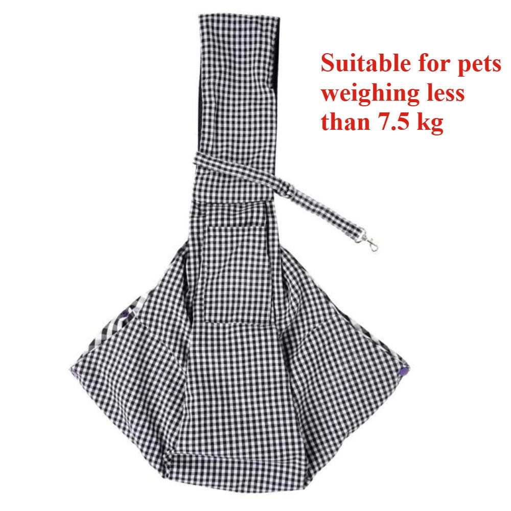 New Portable Pet Sling Bag Hands-Free Chest Cat Carrier Bag Large Capacity Single Shoulder Crossbody Dog Backpack