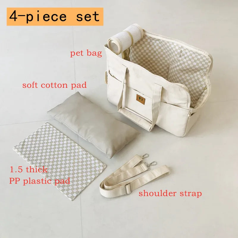 캔버스 개 멜빵 Canvas Dogs carrier Portable Dog Bag Pet Cat Shoulder Handbag Car Seat bed safety belt Travel  Chihuahua Dog Supplies