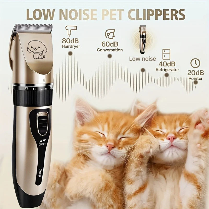 Electric Pet Hair Trimmer Grooming Kit