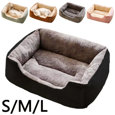 Soft Kitten & Dog Basket Bed House