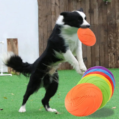 Silicone Flying Disc Dog Cat Toy