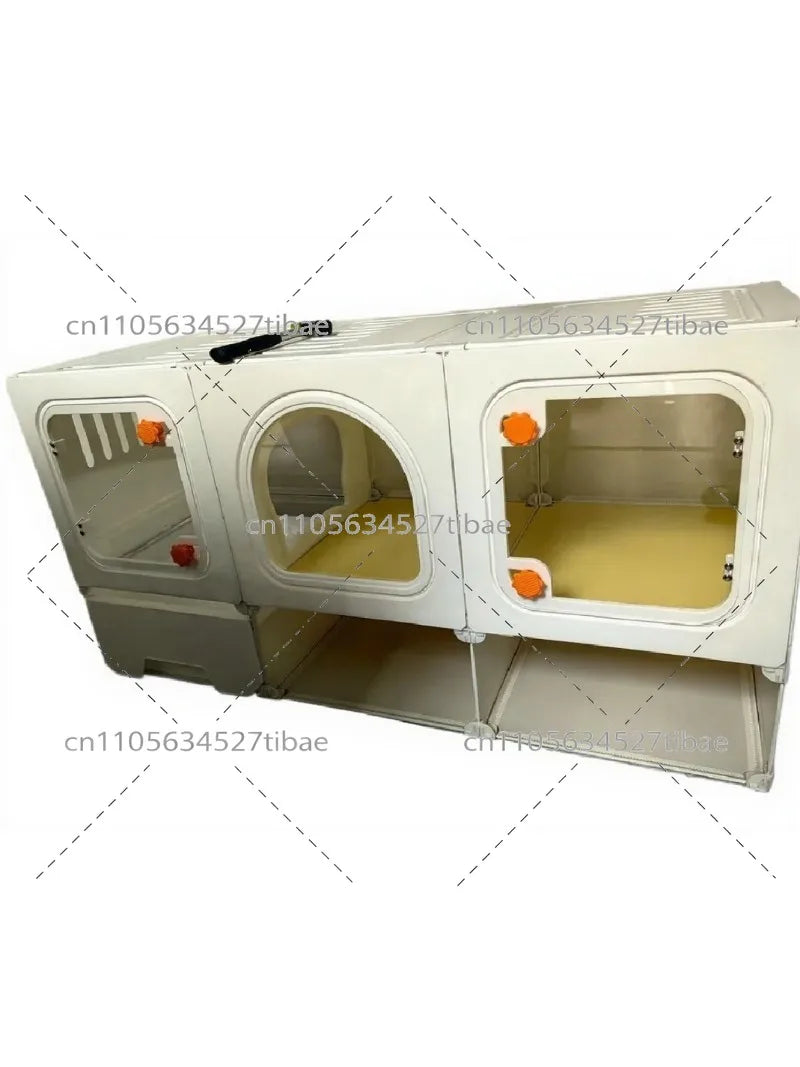 Indoor Cat Cage with Bed & Litter Box