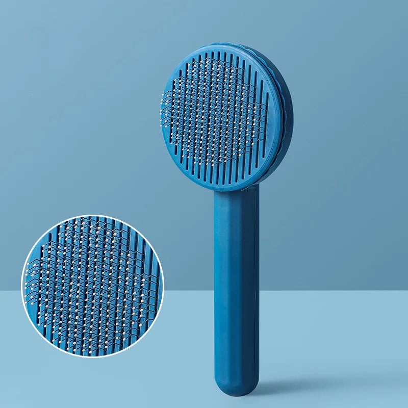 Dog Comb Pet Hair Removal Brush Cats and Dogs Special Comb Beauty Massage Self-cleaning Needle Comb Pet Supplies