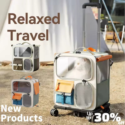 Pet Trolley Suitcase Travel Bag