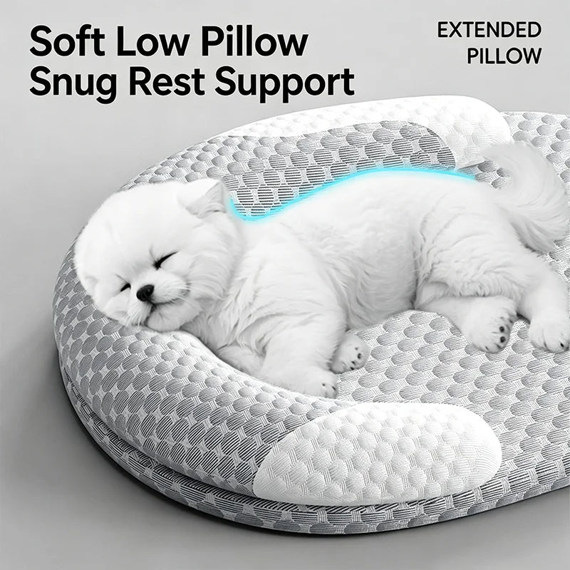 Ice Silk Cooling Pet Bed Oval Mat