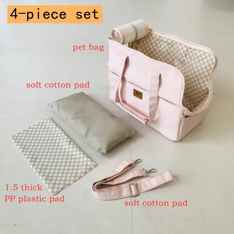 캔버스 개 멜빵 Canvas Dogs carrier Portable Dog Bag Pet Cat Shoulder Handbag Car Seat bed safety belt Travel  Chihuahua Dog Supplies