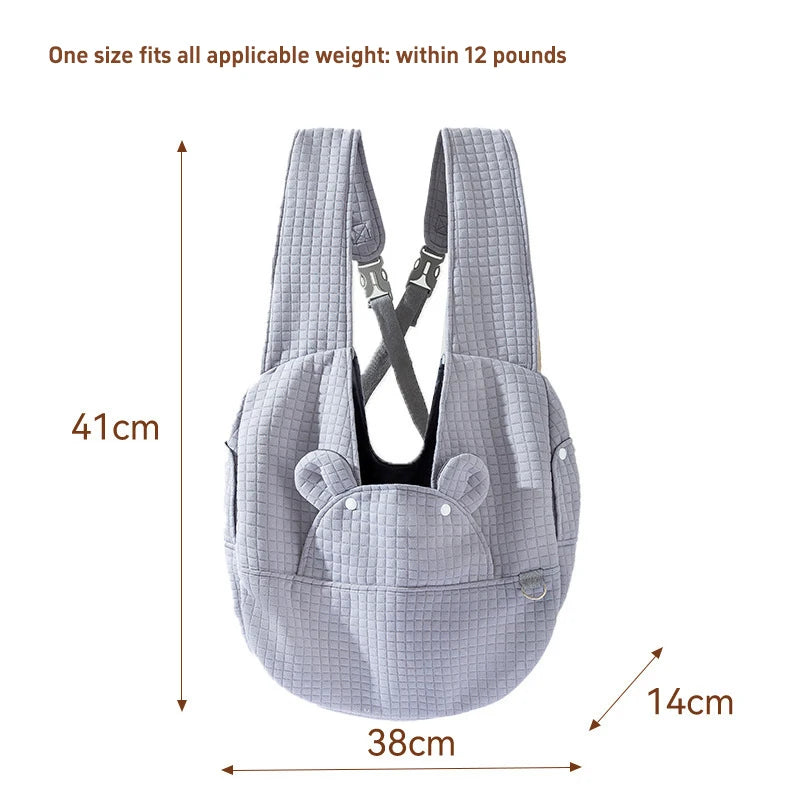 2026 New Portable Pet Backpack Small Outdoor Chest Bag Convenient For Cats Dogs To Travel Outdoors Breathable Soft Comfortable