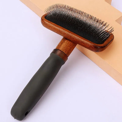 Wooden Dog Cat Grooming Comb Brush