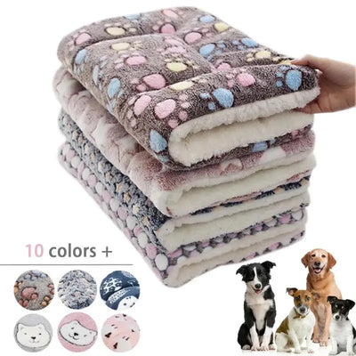 Soft Warm Fleece Pet Sleeping Blanket Mat