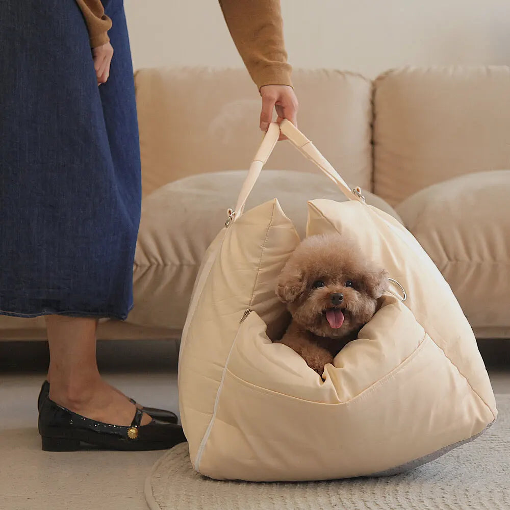 Car Mounted Pet Bed Easy To Clean Detachable Pet Bag Handheld Household Car Mounted Wear-resistant Seat