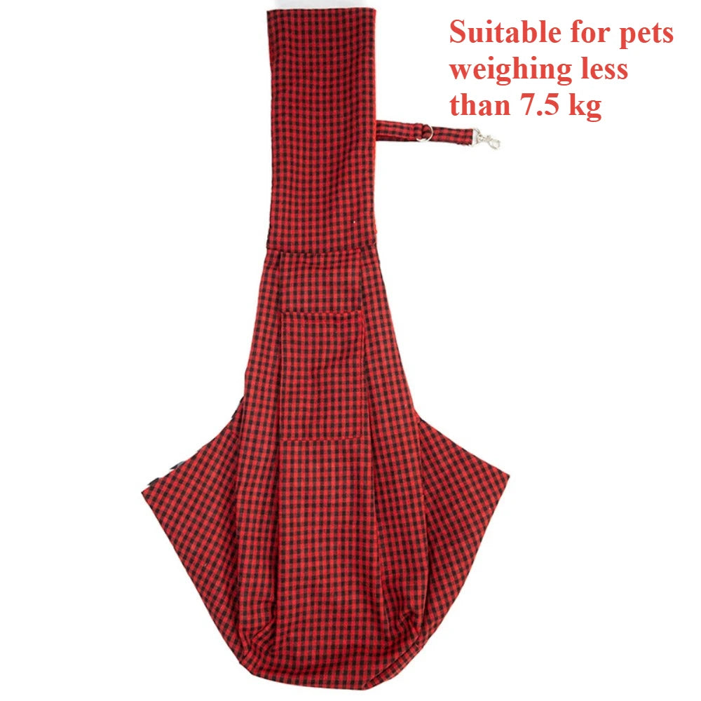 New Portable Pet Sling Bag Hands-Free Chest Cat Carrier Bag Large Capacity Single Shoulder Crossbody Dog Backpack