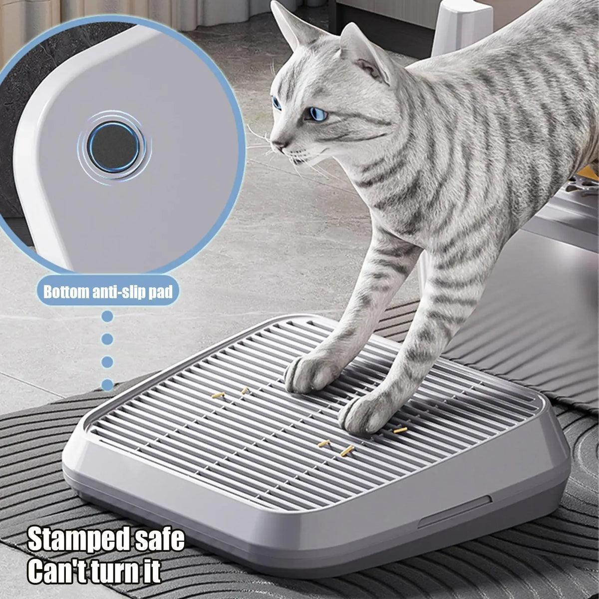 Anti-Track Cat Litter Catcher Ramp Box