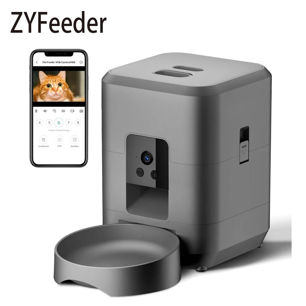 2L WiFi Camera Smart Pet Food Dispenser