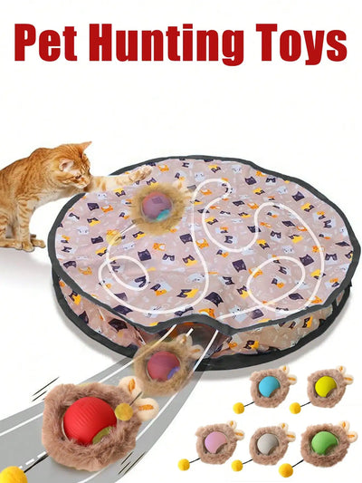 Electric Light-Up Cat Hunting Ball Toy